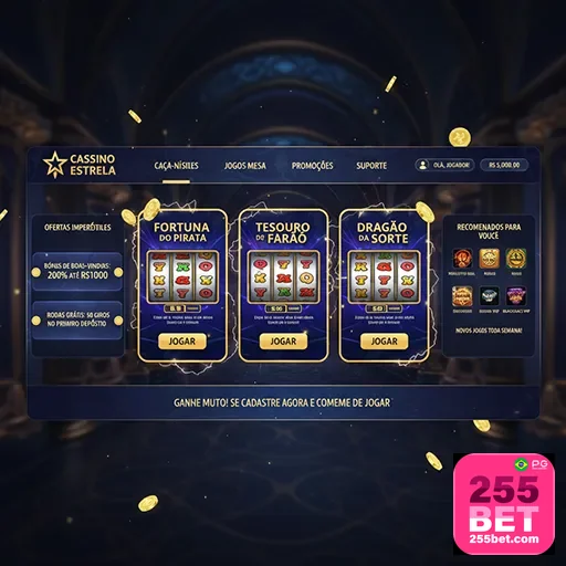 Jogador aproveitando promoções no cassino online da 255bet